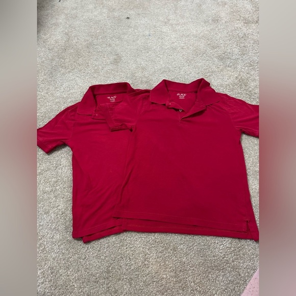 Preowned red boys polos (2). Size 7/8 - Picture 1 of 5